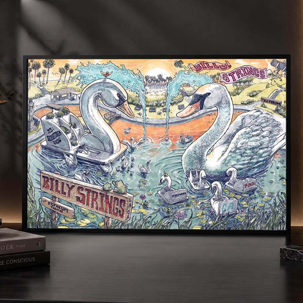 Billy Strings Los Angeles And Inglewood CA Event Canvas Billy Strings Concert Poster Gifts For Fan - Foxy23shop