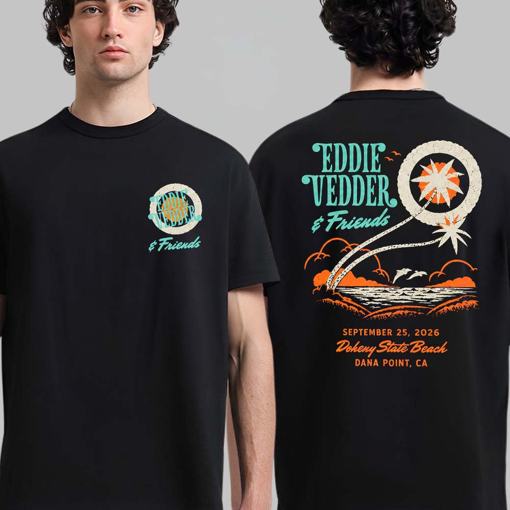 Eddie Vedder Ohana Festival 2026 Merch Event T-Shirt Eddie Vedder Fan Gifts - Foxy23shop