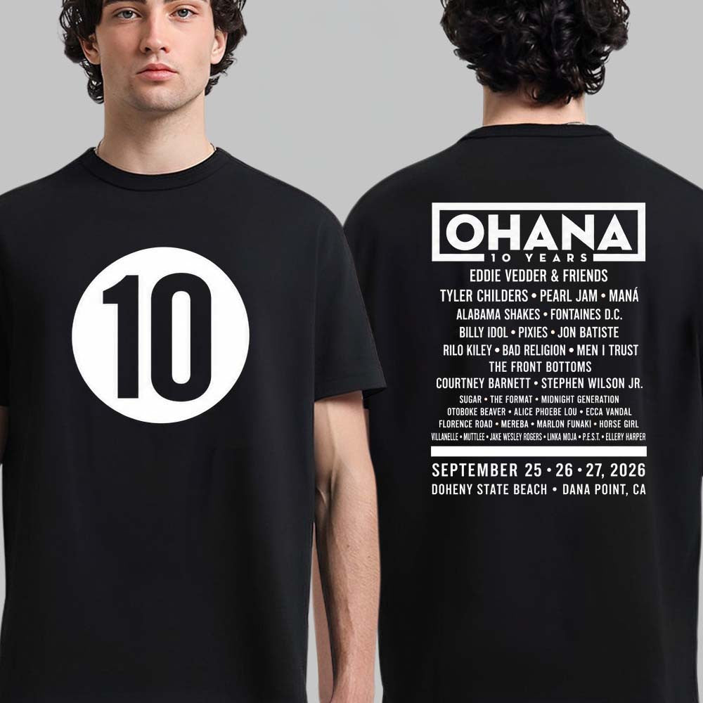 Ohana Festival 2026 10 Years Event T-Shirt Music Festival Apparel Gifts For Fans - Foxy23shop