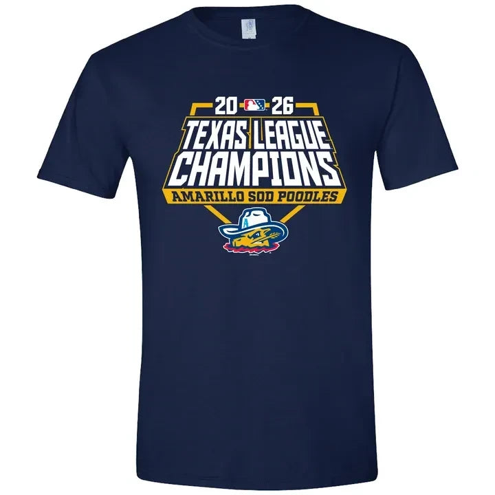 Amarillo Sod Poodles Texas League Champions 2026 T-Shirt Amarillo Sod Poodles Merch Fan Gear - Foxy23shop