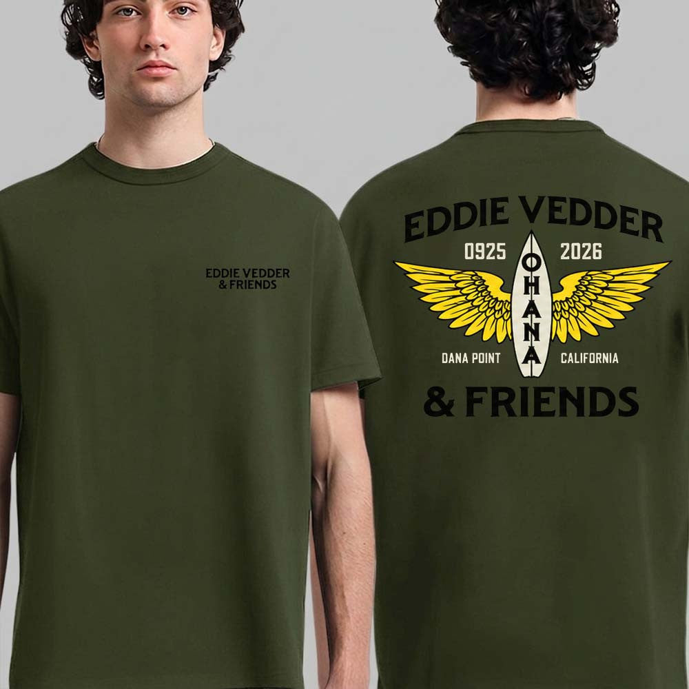 Eddie Vedder Merch Ohana Festival 2026 Event T-Shirt Presents For Eddie Vedder Fans - Foxy23shop
