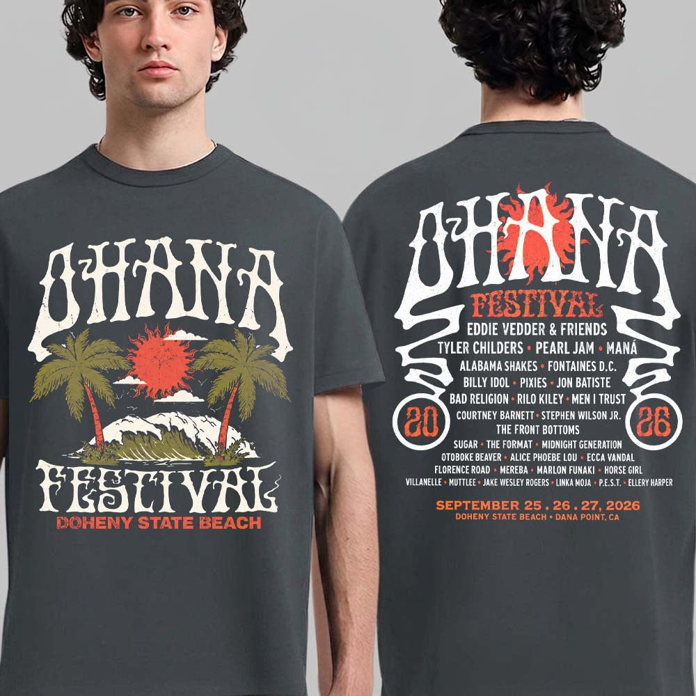 Ohana Festival 2026 10 Years Event T-Shirt Music Fest Clothing Gifts For Boyfriend - Foxy23shop