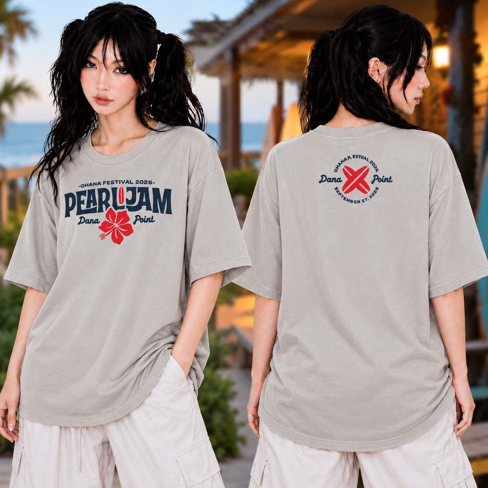 Pearl Jam Merch Ohana Festival 2026 T-Shirt Pearl Jam Merch Gifts For Rock Lover - Foxy23shop