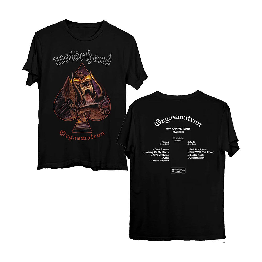 Motorhead Merch Orgasmatron Tracklist T-Shirt Best Gifts For Motorhead Lovers - Foxy23shop