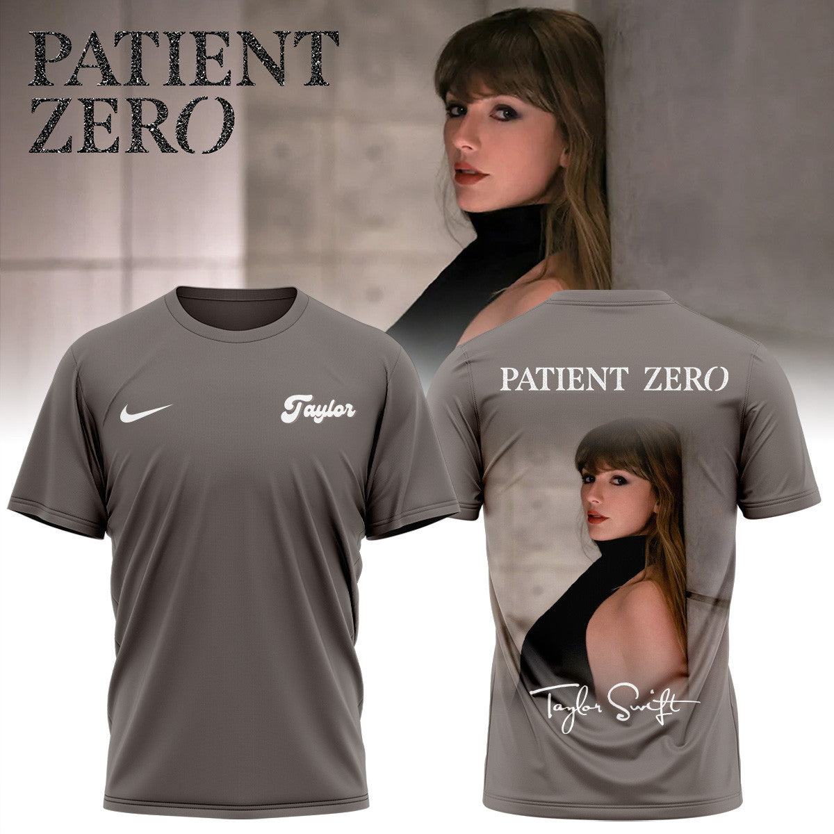 Taylor Swift Merch Patient Zero Signature T-Shirt Unique Gifts For Swifties - Foxy23shop