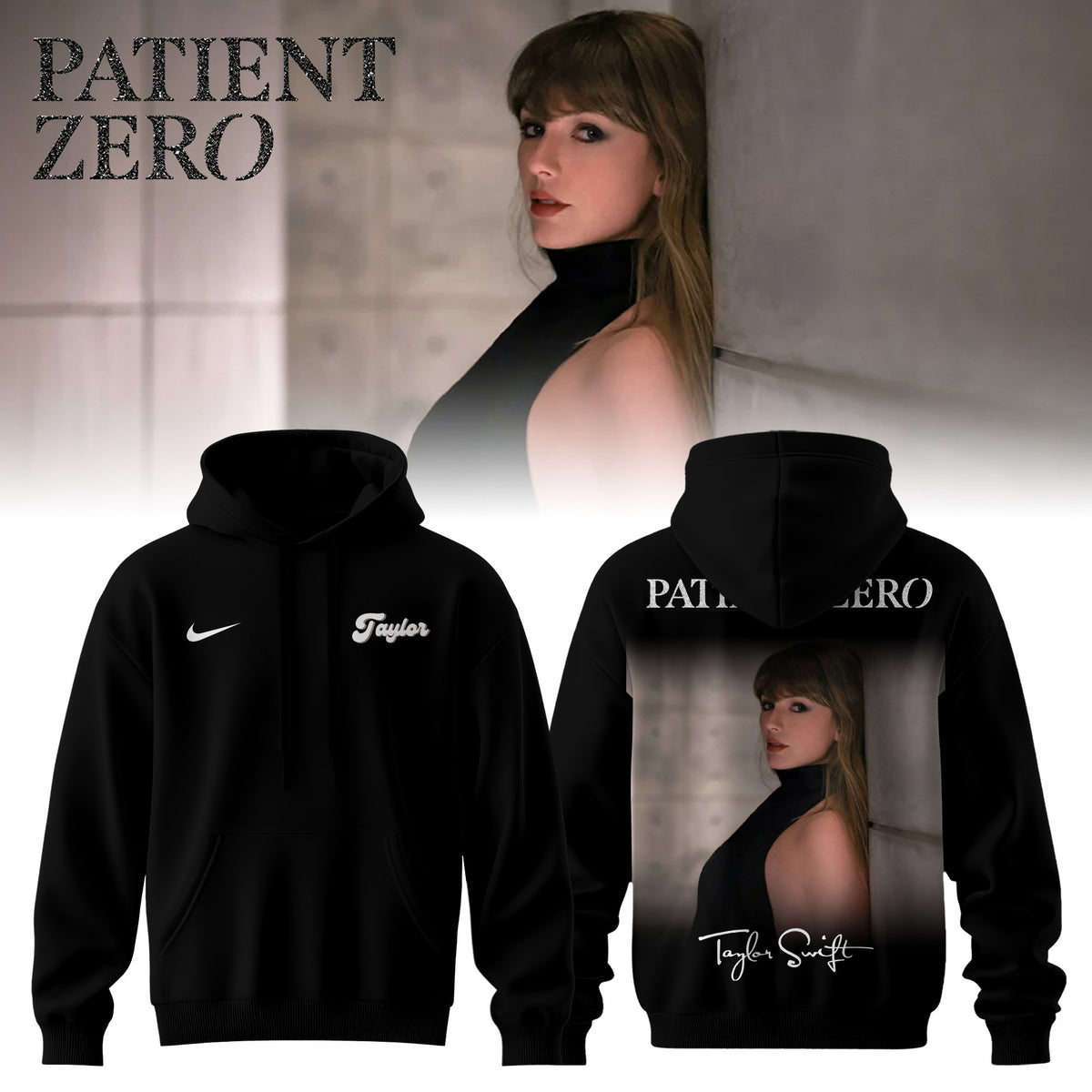 Taylor Swift Merch Patient Zero Signature Hoodie Taylor Swift Apparel Best Fan Gifts - Foxy23shop