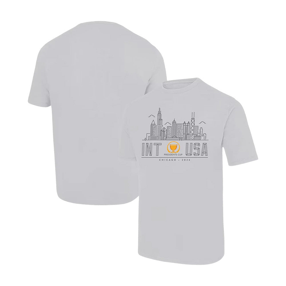 Presidents Cup Chicago Skyline Luke T-Shirt 2026 Presidents Cup Clothing Gifts For Husband - Foxy23shop