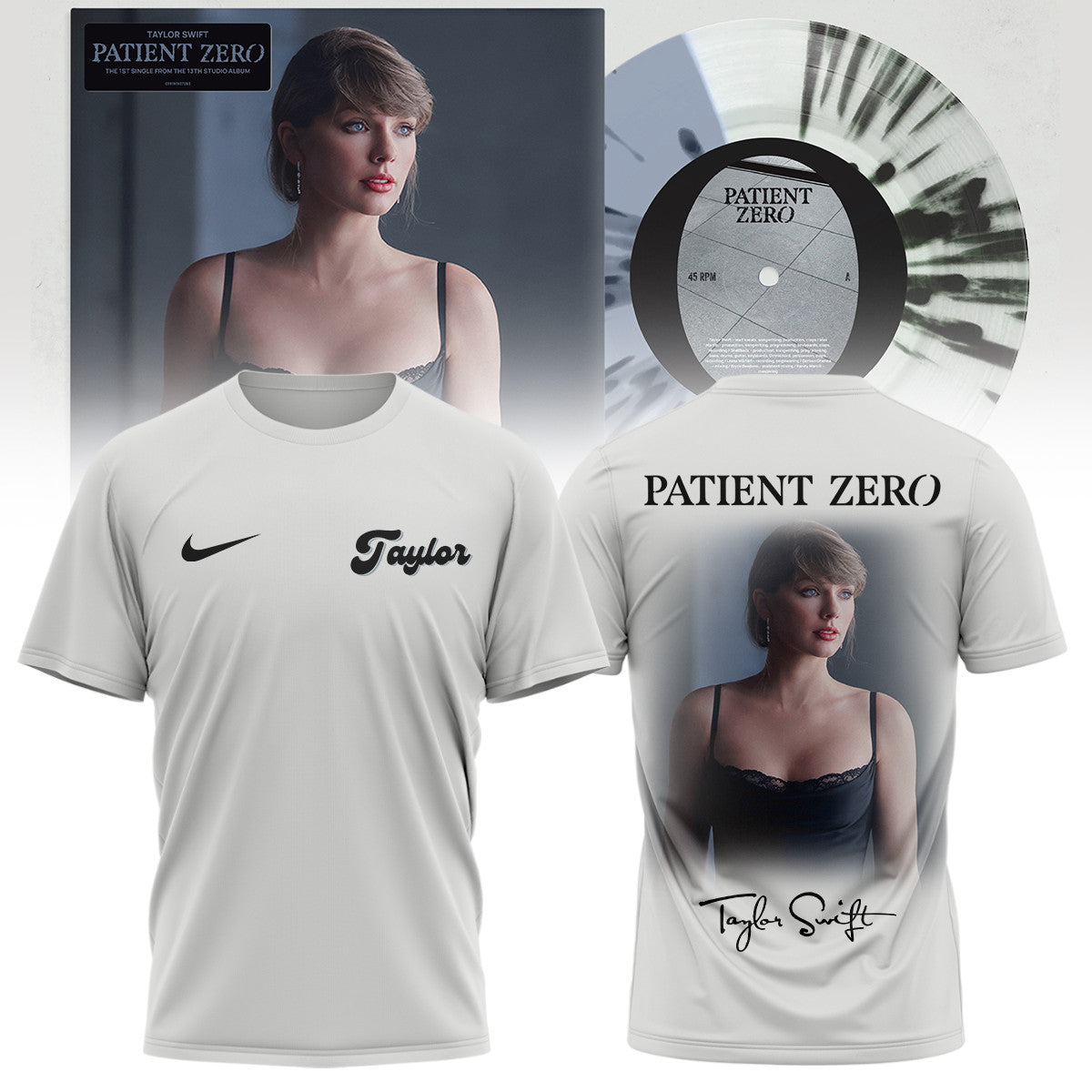 Taylor Swift Merch Patient Zero Signed T-Shirt Unique Gifts For Taylor Swift Lovers - Foxy23shop