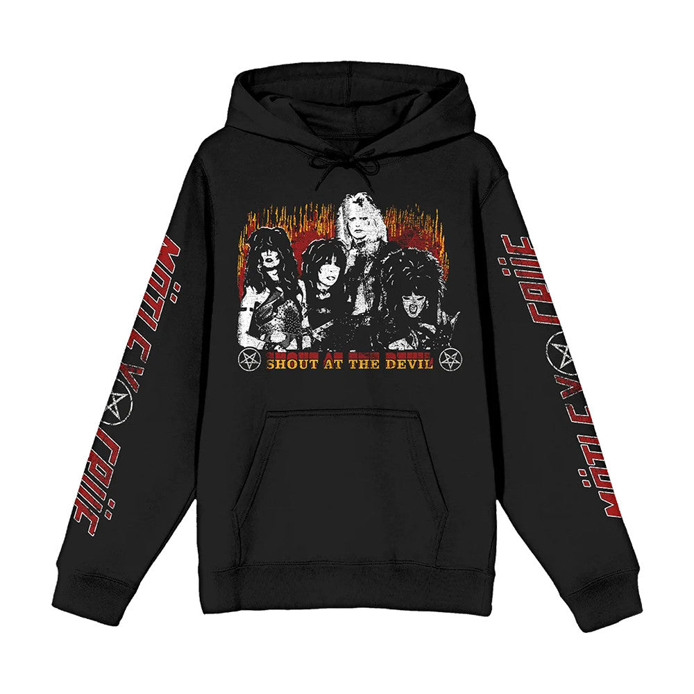 Motley Crue Merch Shout At The Devil Flame Hoodie Gifts For Motley Crue Lover - Foxy23shop