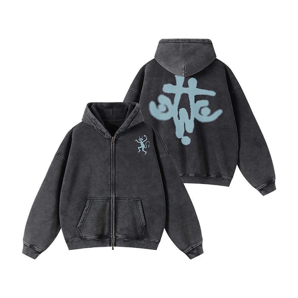 Hayley William Tour Merch Hw Motif Grey Zip Up Hoode Gifts Idea For Fans - Foxy23shop