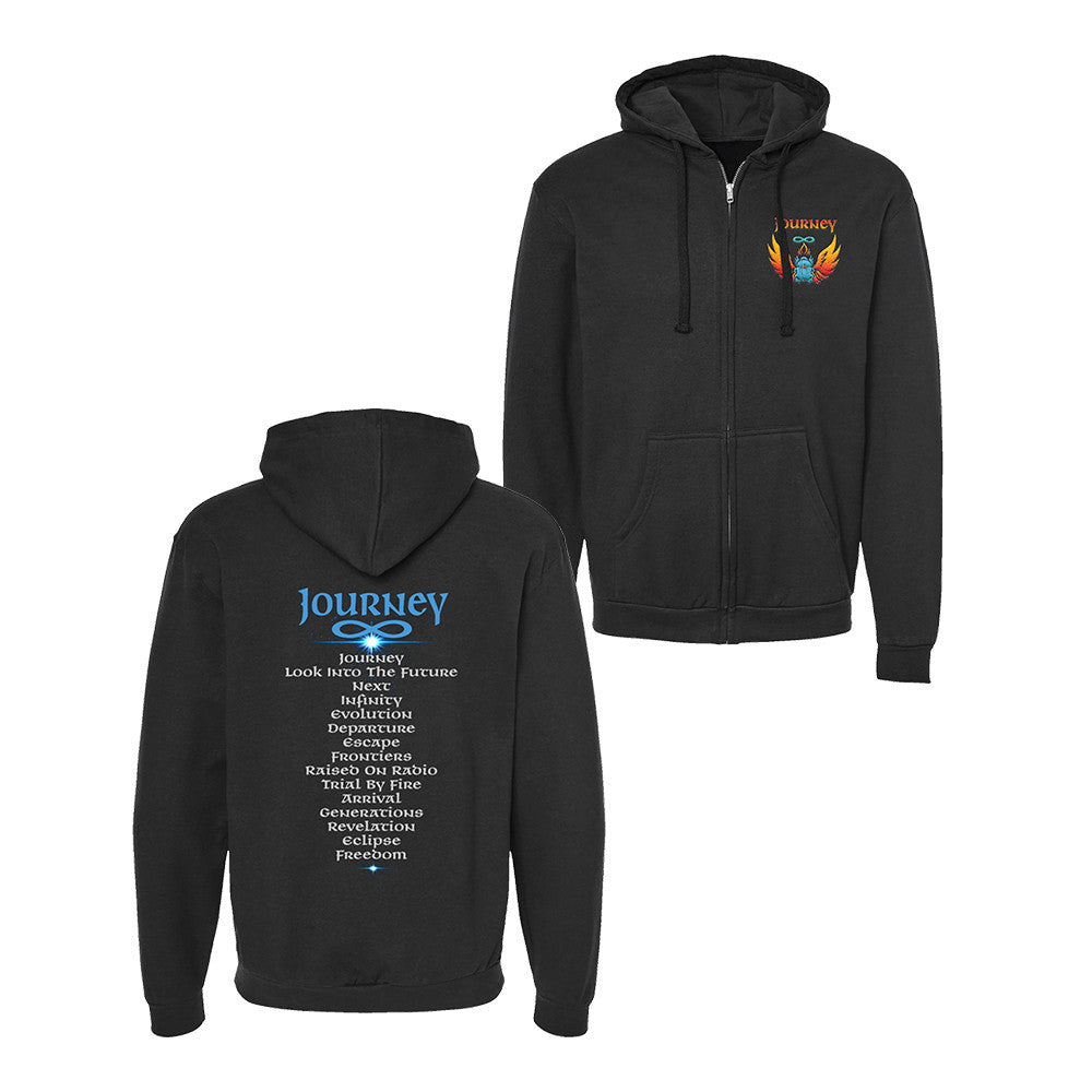 Journey Merch 2026 Final Frontier Tour Albums Zip Hoodie Gifts For Journey Fans - Foxy23shop