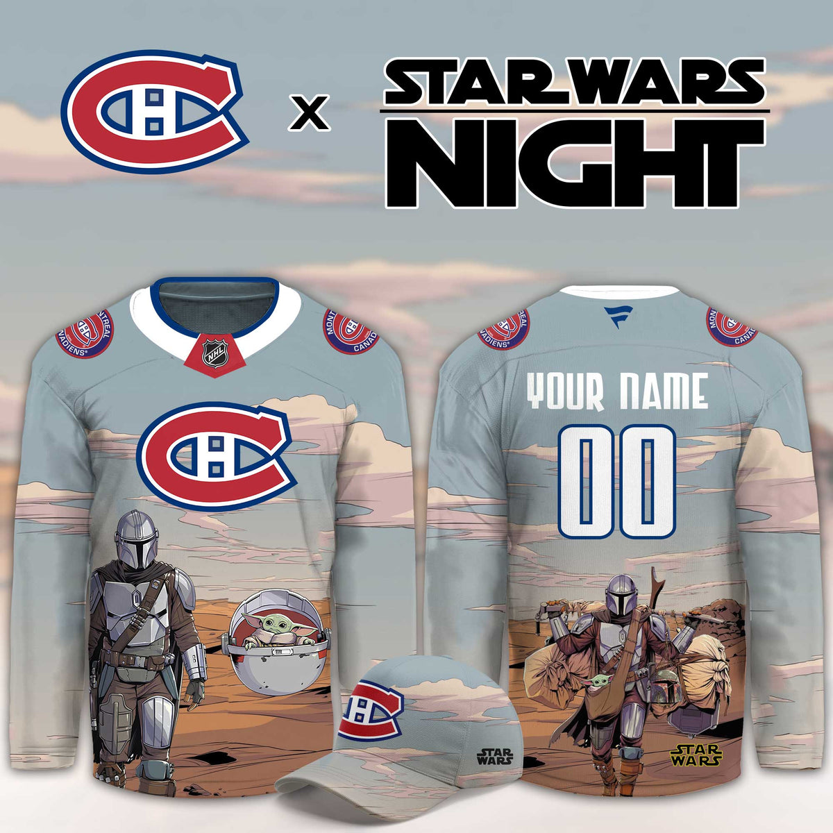 Custom Montreal Canadiens Star Wars Night Hockey Jersey Montreal Canadiens Merch Gifts For Hockey Lover - Foxy23shop