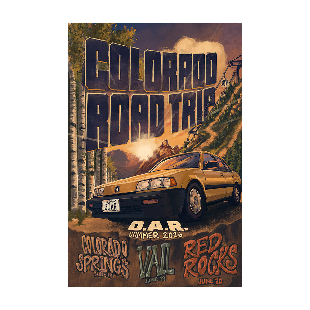 O A R Colorado Road Trip Summer 2026 Poster O A R Merch Best Gifts For Rock Lovers - Foxy23shop