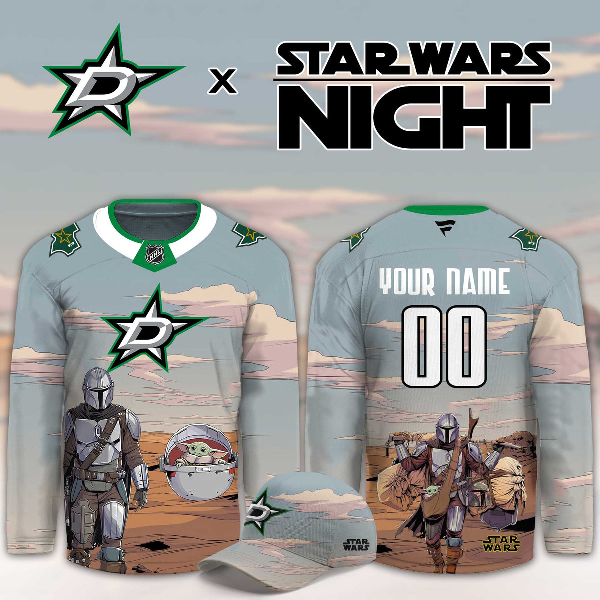 Personalized Dallas Stars Star Wars Night Hockey Jersey Dallas Stars Clothing Gift For Fans - Foxy23shop