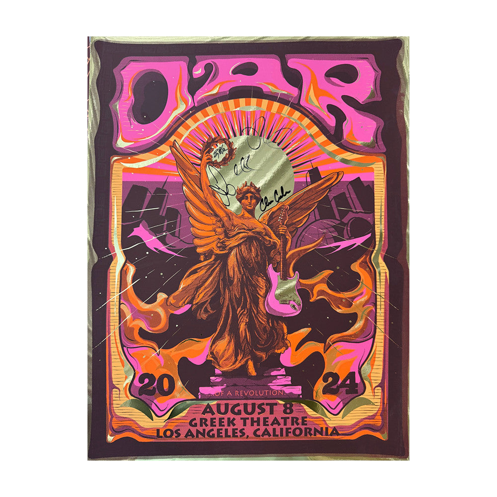 O A R Greek Theatre Los Angeles CA Event Poster O A R Concert Poster Gifts Idea For Fans - Foxy23shop