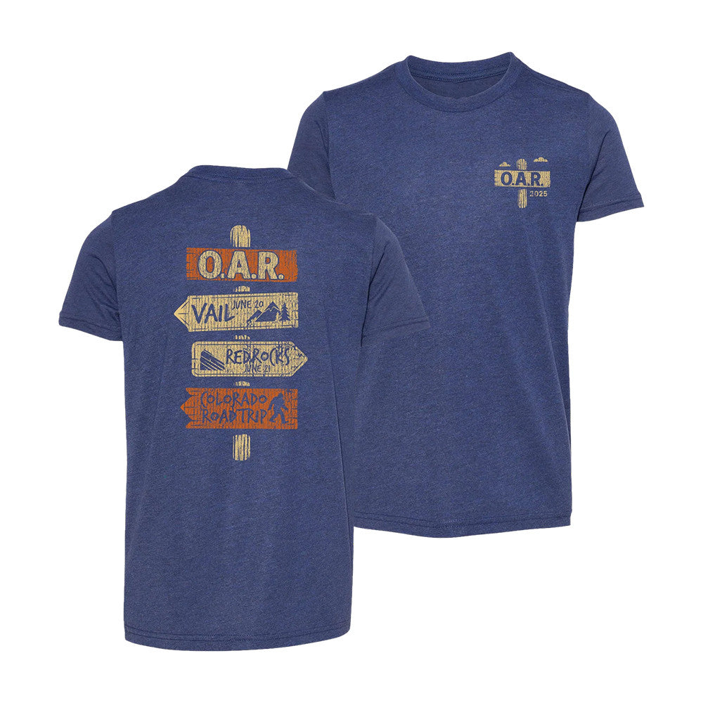 O A R Merch Colorado Sign T-Shirt O A R Streetwear Apparel Presents For Boyfriend - Foxy23shop