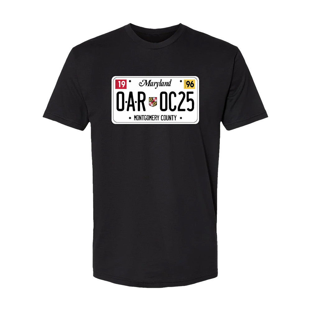 O A R Merch Maryland Plates Black T-Shirt O A R Streetwear Apparel Best Gifts For Rock Fans - Foxy23shop