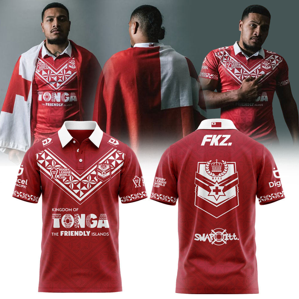 Tonga Rugby League 2026 World Cup Polo Shirt Tonga Tonga National Rugby Union Team Clothing - Foxy23shop