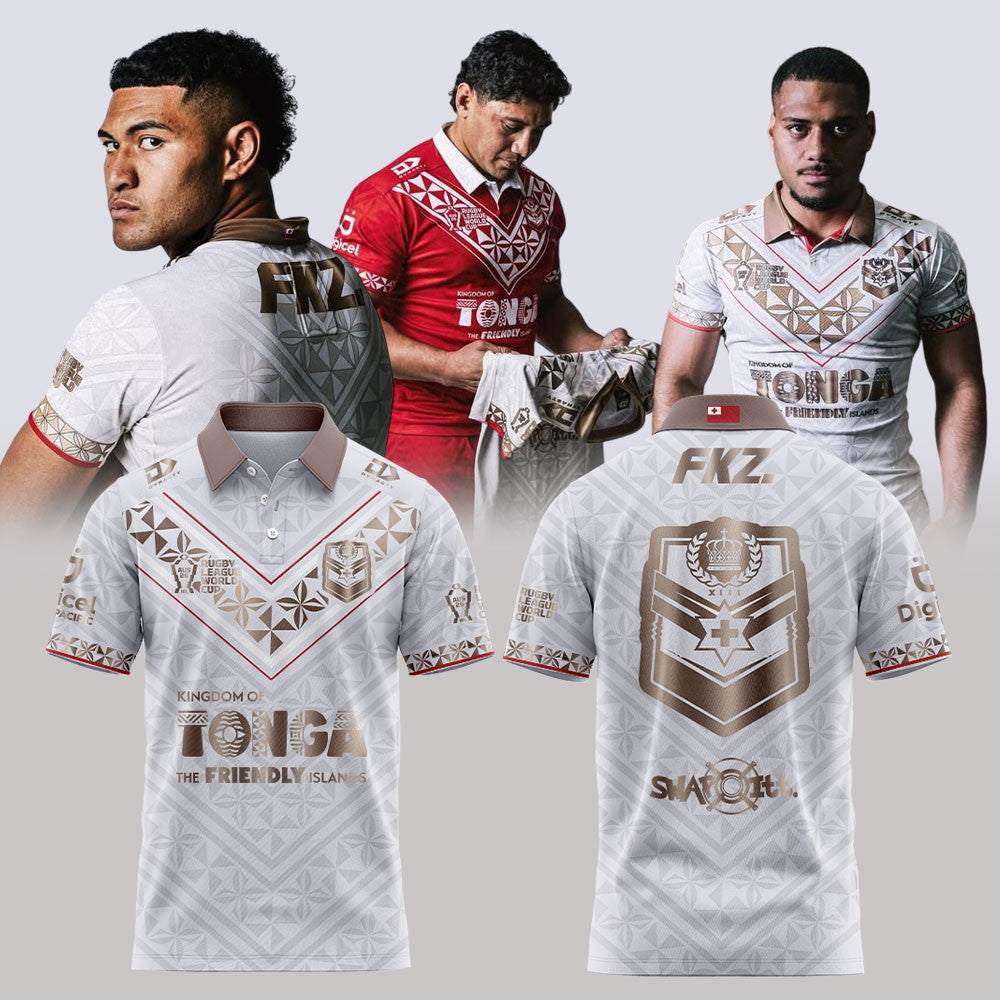 Tonga Rugby League 2026 World Cup Polo Shirt Tonga Tonga National Rugby Union Team Merch Rugby Fan Gift - Foxy23shop