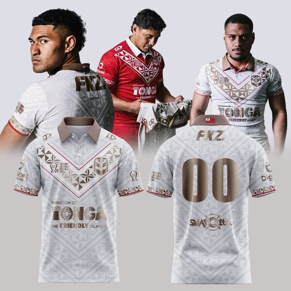 Custom Tonga Rugby League 2026 World Cup Polo Shirt Tonga National Rugby Team Apparel Best Fan Gear - Foxy23shop