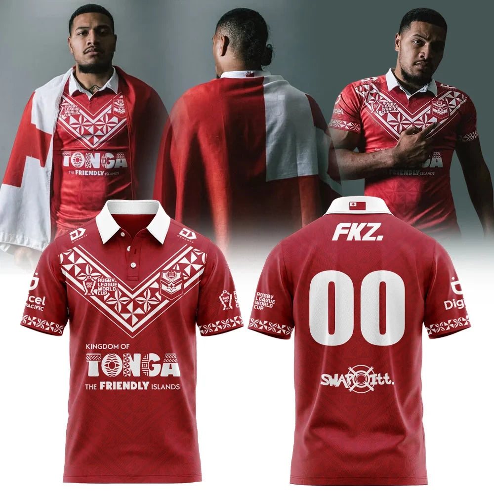 Tonga Rugby League 2026 World Cup Polo Shirt Tonga National Rugby Team Clothes Rugby Lover Gifts - Foxy23shop