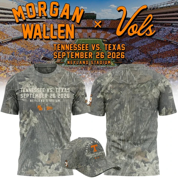 Morgan Wallen x Tennessee Volunteers Merch Neyland Stadium T-Shirt Presents For The Vols - Foxy23shop