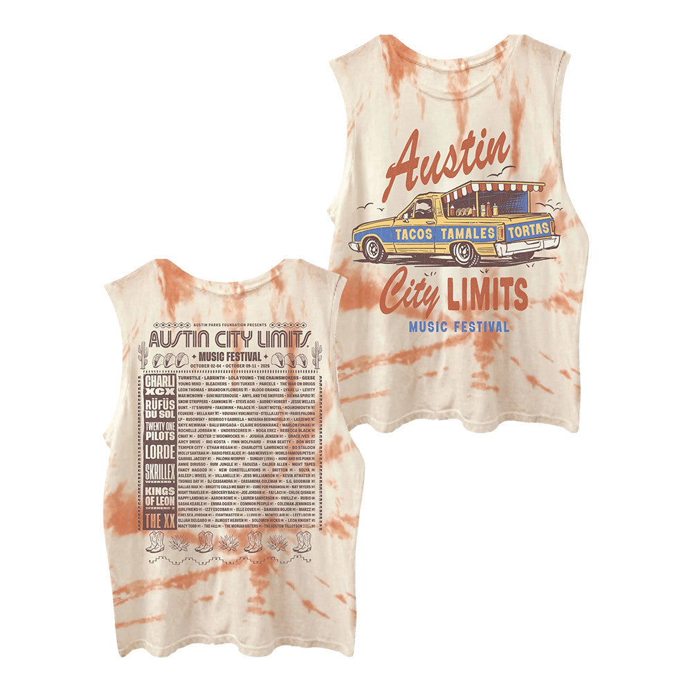 Acl Music Festival Merch Food Truck Lineup Tank Top 2026 ACL Music Fest Apparel - Foxy23shop