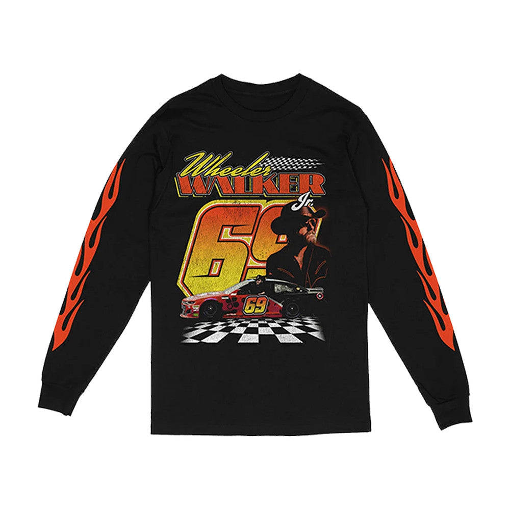 Wheeler Walker Jr Merch 69 Racing Long Sleeve Shirt Gifts For Country Lovers - Foxy23shop