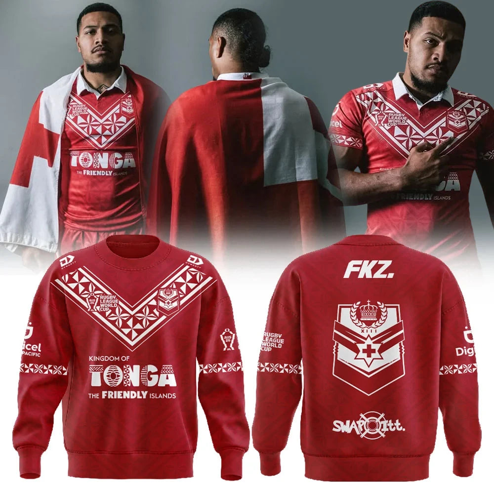 Tonga Rugby League 2026 World Cup Sweatshirt Tonga National Rugby Team Apparel Presents For Fans - Foxy23shop