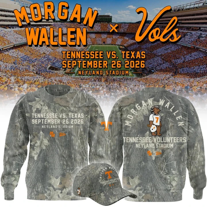 Morgan Wallen x Tennessee Volunteers Merch Neyland Stadium Event Sweatshirt Gift For The Vols - Foxy23shop