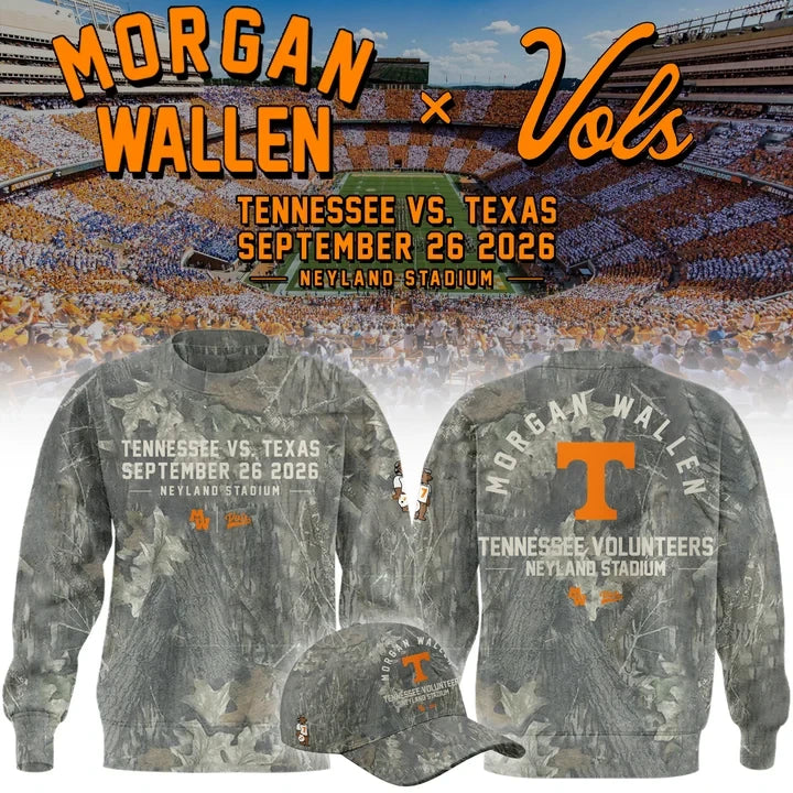 Morgan Wallen x Tennessee Volunteers Merch Neyland Stadium Sweatshirt Presents For Fans - Foxy23shop