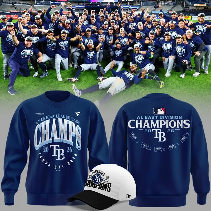 Tampa Bay Rays 2026 AL East Division Champions Sweatshirt Gift Ideas For Rays Fans - Foxy23shop
