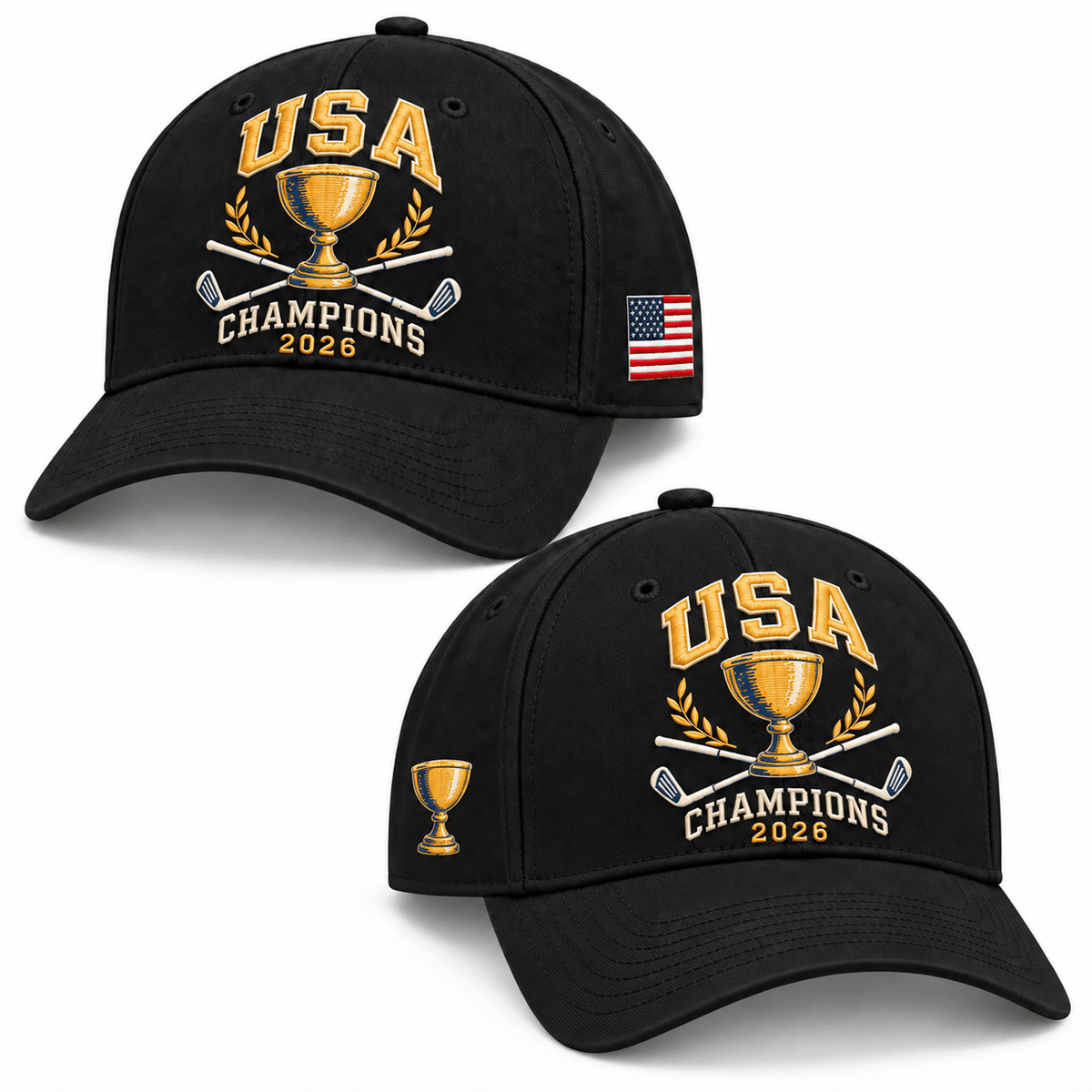 Team USA Presidents Cup 2026 Champions Hat US Champions Baseball Cap - Foxy23shop