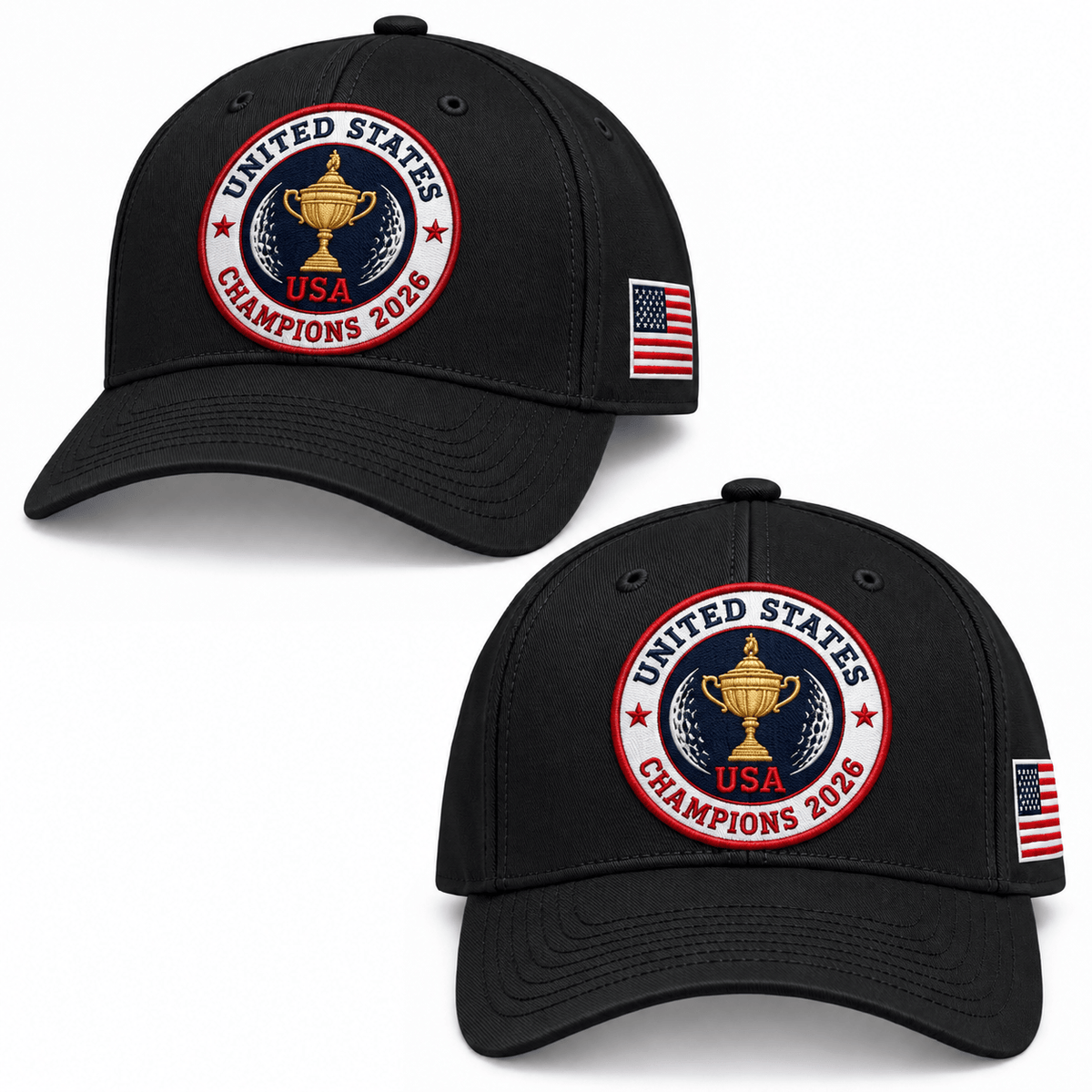 Team USA Presidents Cup 2026 Champions Trophy Hat US Golf Victory Cap Gift For Dad - Foxy23shop