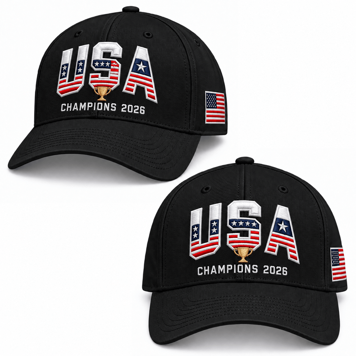 Team USA Presidents Cup 2026 Champions Trophy Hat US Presidents Cup Champions Baseball Cap - Foxy23shop
