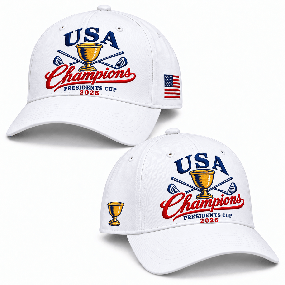 USA 2026 Presidents Cup Champions Hat US Golf Victory Merch Gifts For Husband - Foxy23shop