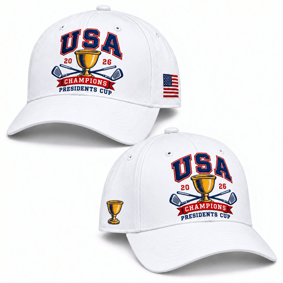 USA Presidents Cup 2026 Champions Trophy Hat US 2026 Presidents Cup Baseball Cap - Foxy23shop