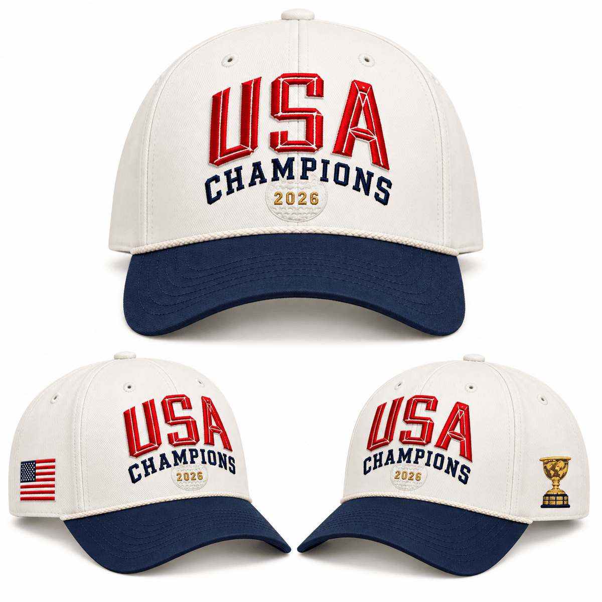 USA Presidents Cup 2026 Champions Hat Presidents Cup 2026 Merch Gifts For Golfers - Foxy23shop