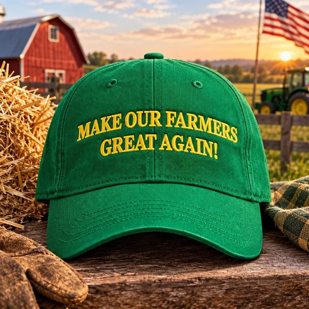 Trump Make Our Farmers Great Again Hat Funny MAGA Baseball Cap Gifts For Supporters - Foxy23shop
