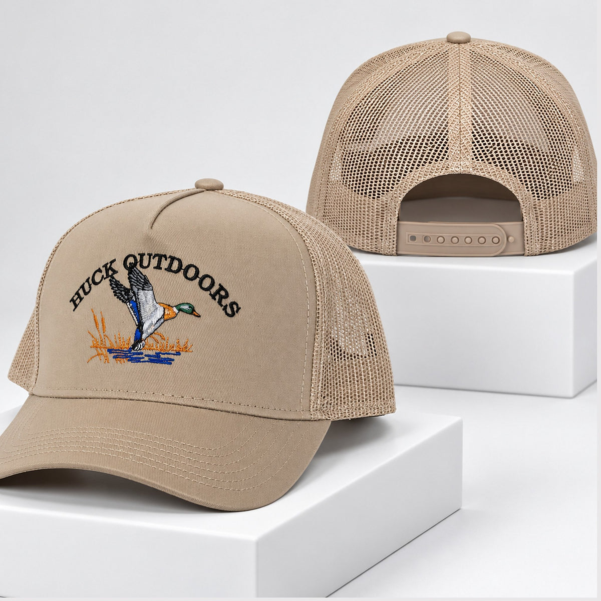 Tucker Wetmore Huck Outdoors Mallard Trucker Hat Tucker Wetmore Merch Gifts For Music Lovers - Foxy23shop