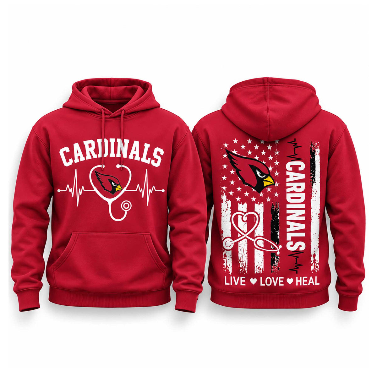 Arizona Cardinals Nurse Appreciation Day 2026 Hoodie Arizona Cardinals Merch Gifts For NFL Fans - Foxy23shop