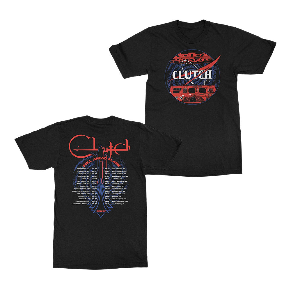 Clutch Merch Full Ahead Flank Tour T-Shirt Clutch Clothing Gifts For Rock Music Lovers - Foxy23shop