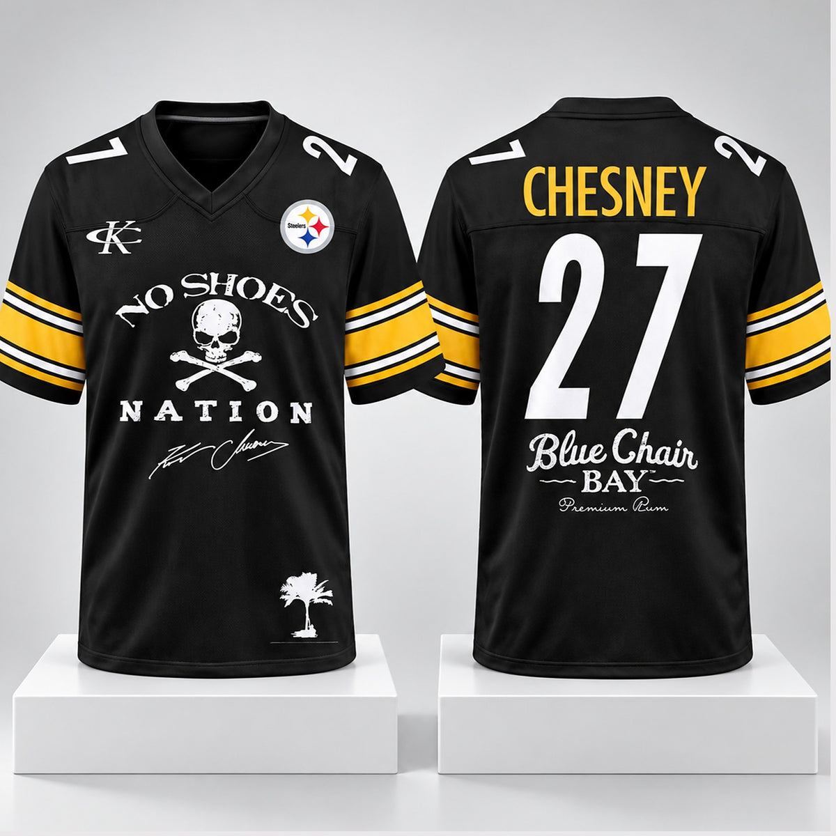 Steelers Kenny Chesney No Shoes Nation Blue Chair Bay 2027 Jersey 2026 NFL Outifts - Foxy23shop