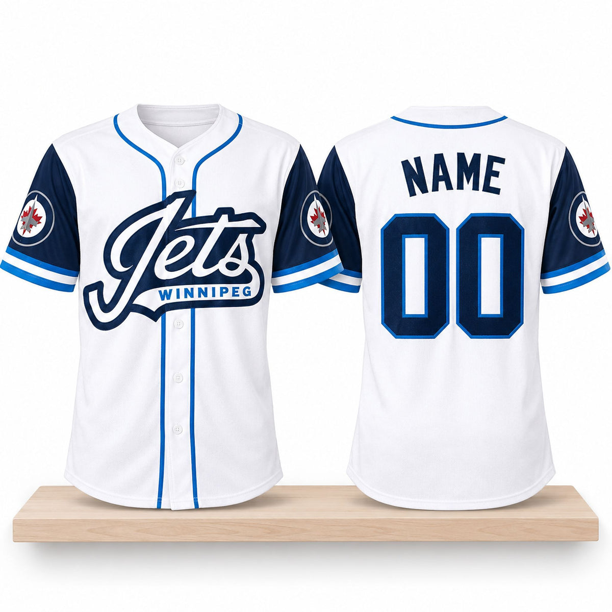 Custom Winnipeg Jets Baseball 2026 Jersey Winnipeg Jets Merch Gifts For Hockey Lovers - Foxy23shop
