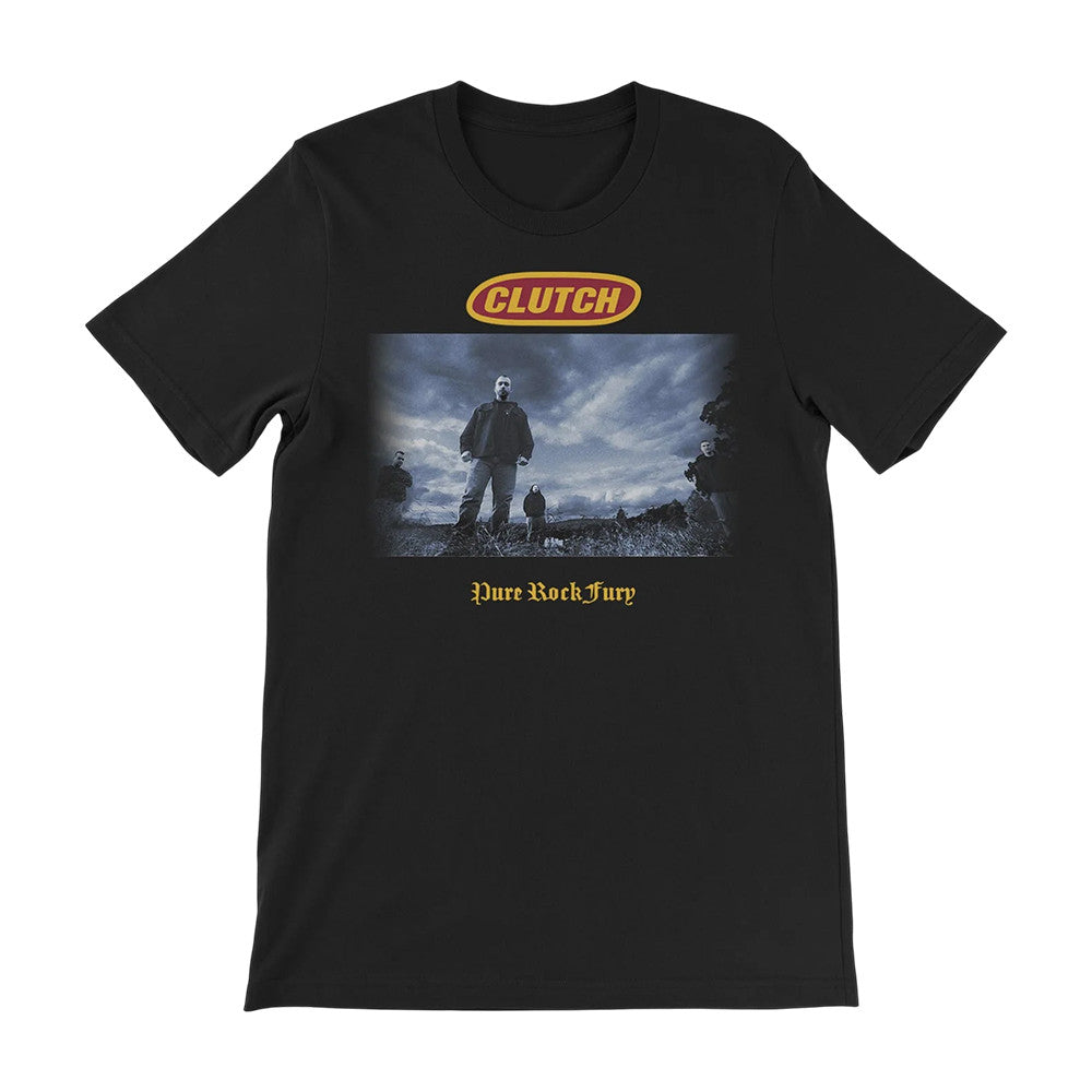 Clutch Merch Pure Rock Fury Black T-Shirt Clutch Streetwear Apparel Presents For Fans - Foxy23shop