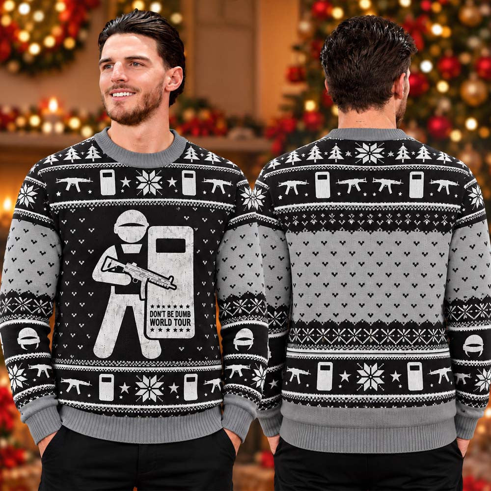 Asap Rocky Don't Be Dumb Military Ugly Christmas Sweater Asap Rocky Merch Xmas Gift For Fans - Foxy23shop