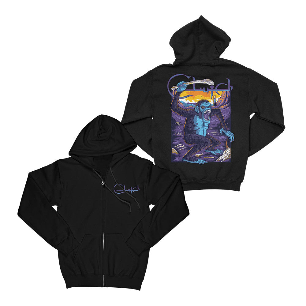 Clutch Mazza Ape Zip Hoodie Clutch Merch Present For Rock Fans - Foxy23shop