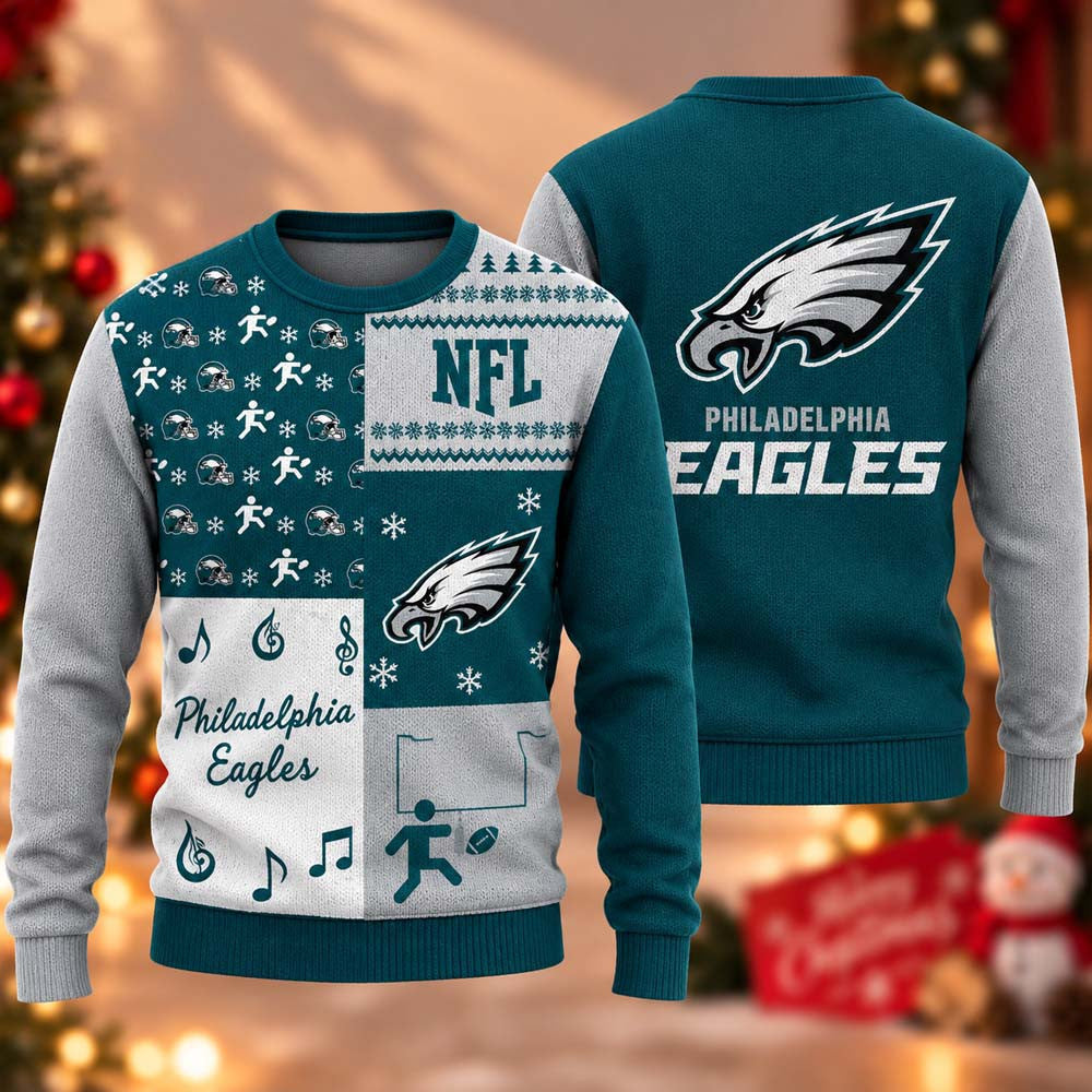 Philadelphia Eagles X NFL 2026 Ugly Christmas Sweater NFL Xmas Apparel Gift For Fans - Foxy23shop