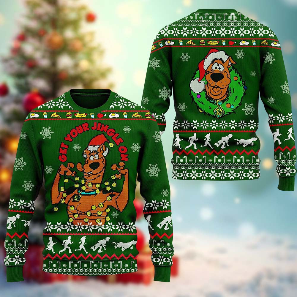 Scooby Doo Get Your Jingle Ugly Christmas Sweater Scooby Doo Christmas Apparel Xmas Gift Ideas - Foxy23shop
