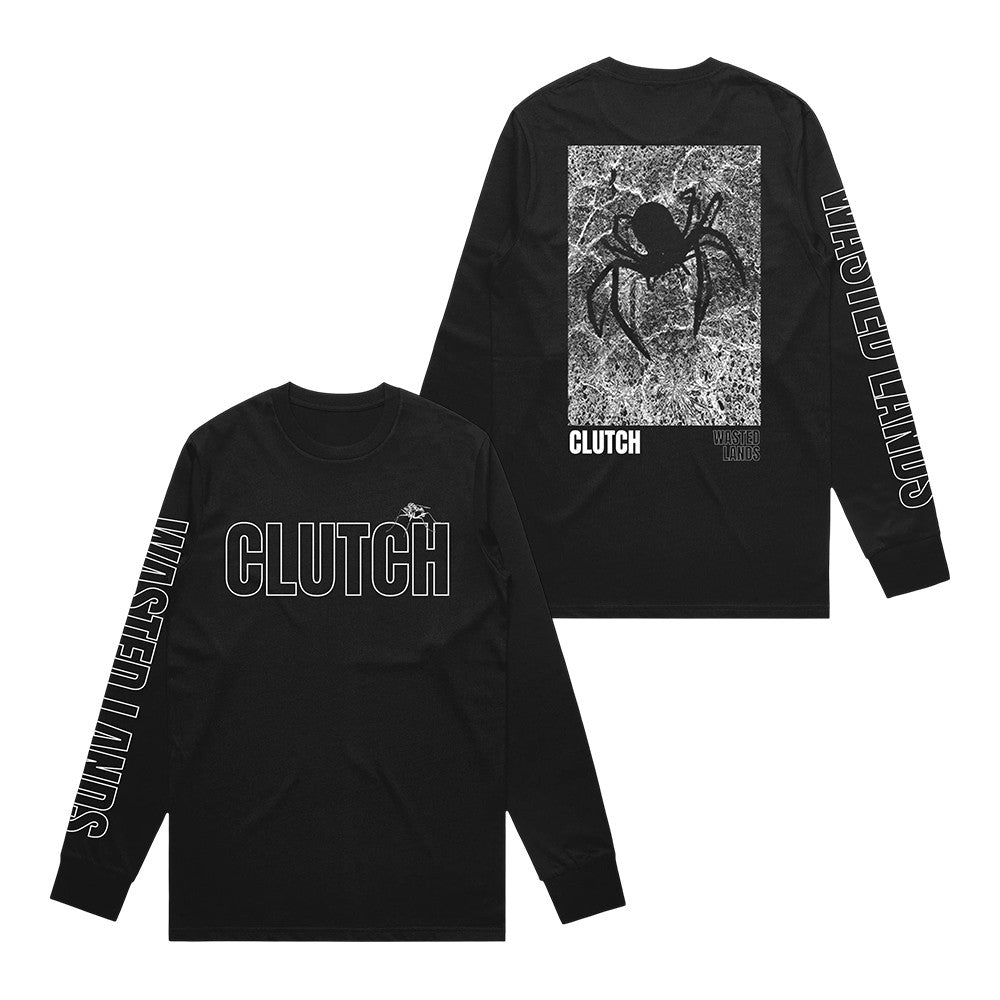 Clutch Merch Large Spider Long Sleeve Shirt Clutch Apparel Gifts For Rock Fans - Foxy23shop